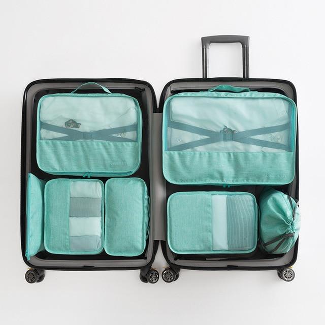 Valise (Set de 7, Turquoise)