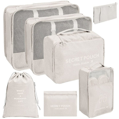 Organisateurs de Valise - Saison de Voyage (7 Pochettes) Turquoise – vue 5 – Yokabag