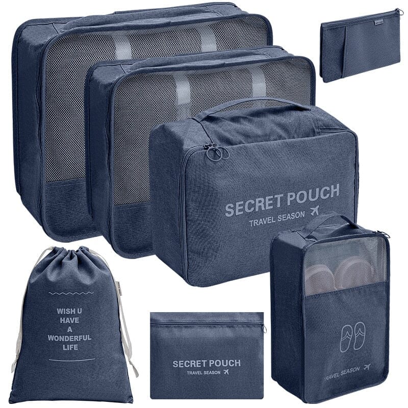 Organisateurs de Valise - Saison de Voyage (7 Pochettes) Beige – vue 4 – Yokabag