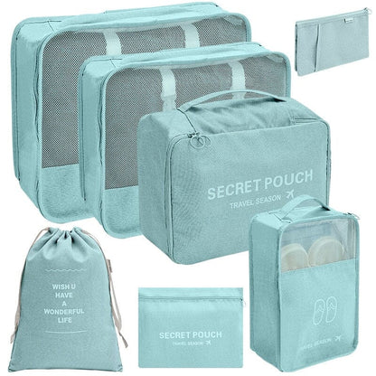 Organisateurs de Valise - Saison de Voyage (7 Pochettes) Rose – vue 6 – Yokabag