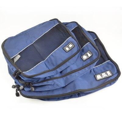 Organisateurs de Valise - (Ensemble de 3, Bleu Marine) – Yokabag