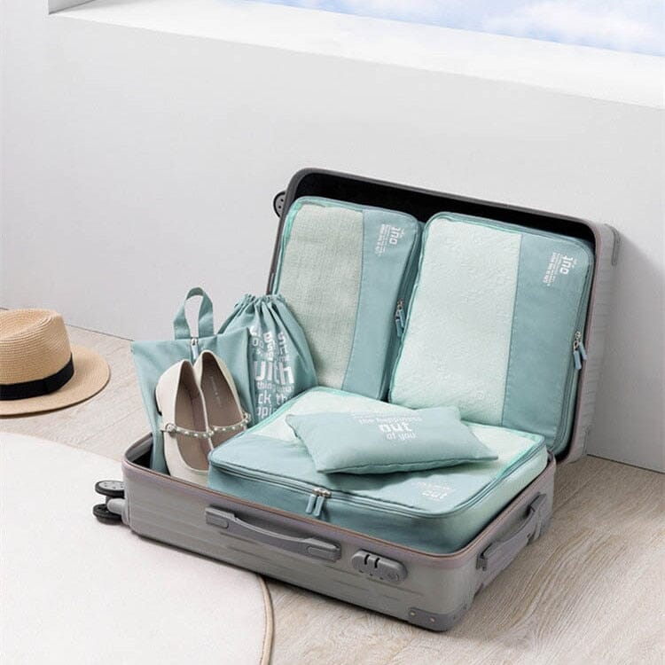 Organisateurs Valise - Travel (6 Packing Cubes) Bleu Marine – vue 4 – Yokabag