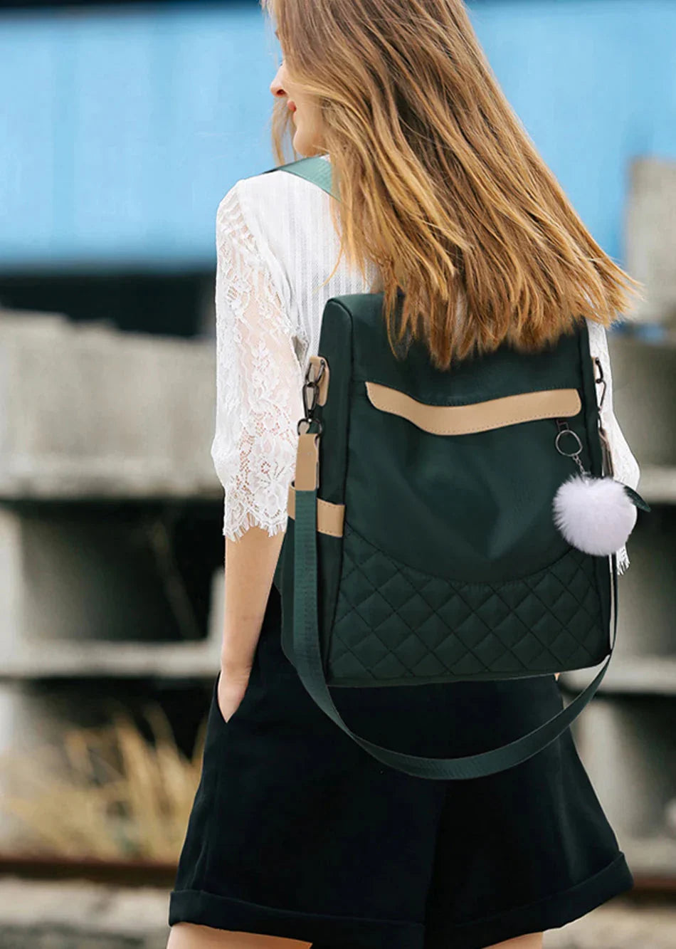 Petit Sac à Dos Sécurisé Femme - Explorer Noir – vue 3 – Yokabag