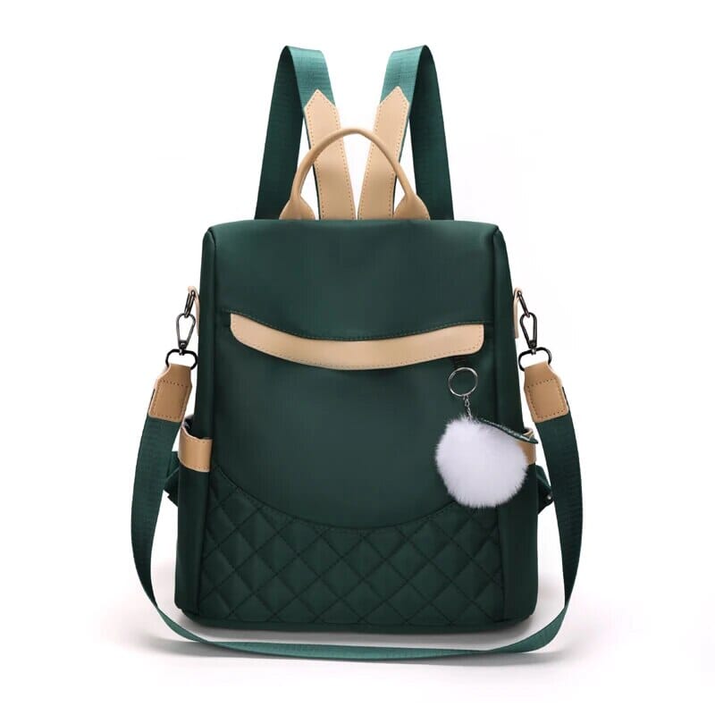 Petit Sac à Dos Sécurisé Femme - Explorer Vert – vue 2 – Yokabag