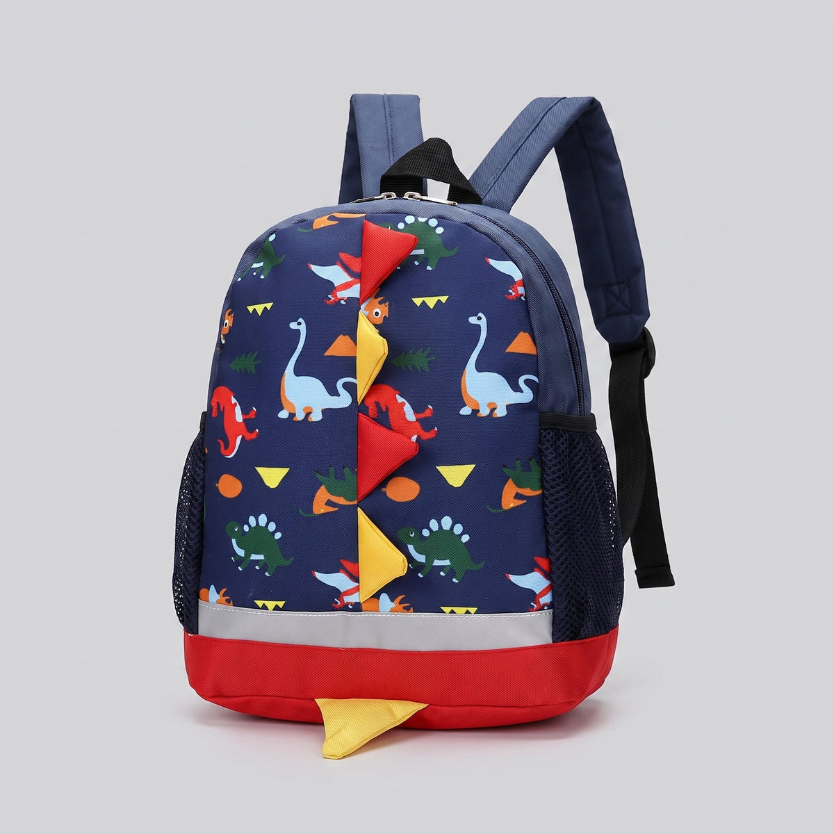 Petit Sac à Dos de Voyage Enfant Dinosaure Fun Rouge – vue 3 – Yokabag