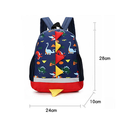 Petit Sac à Dos de Voyage Enfant Dinosaure Fun Rouge – vue 3 – Yokabag
