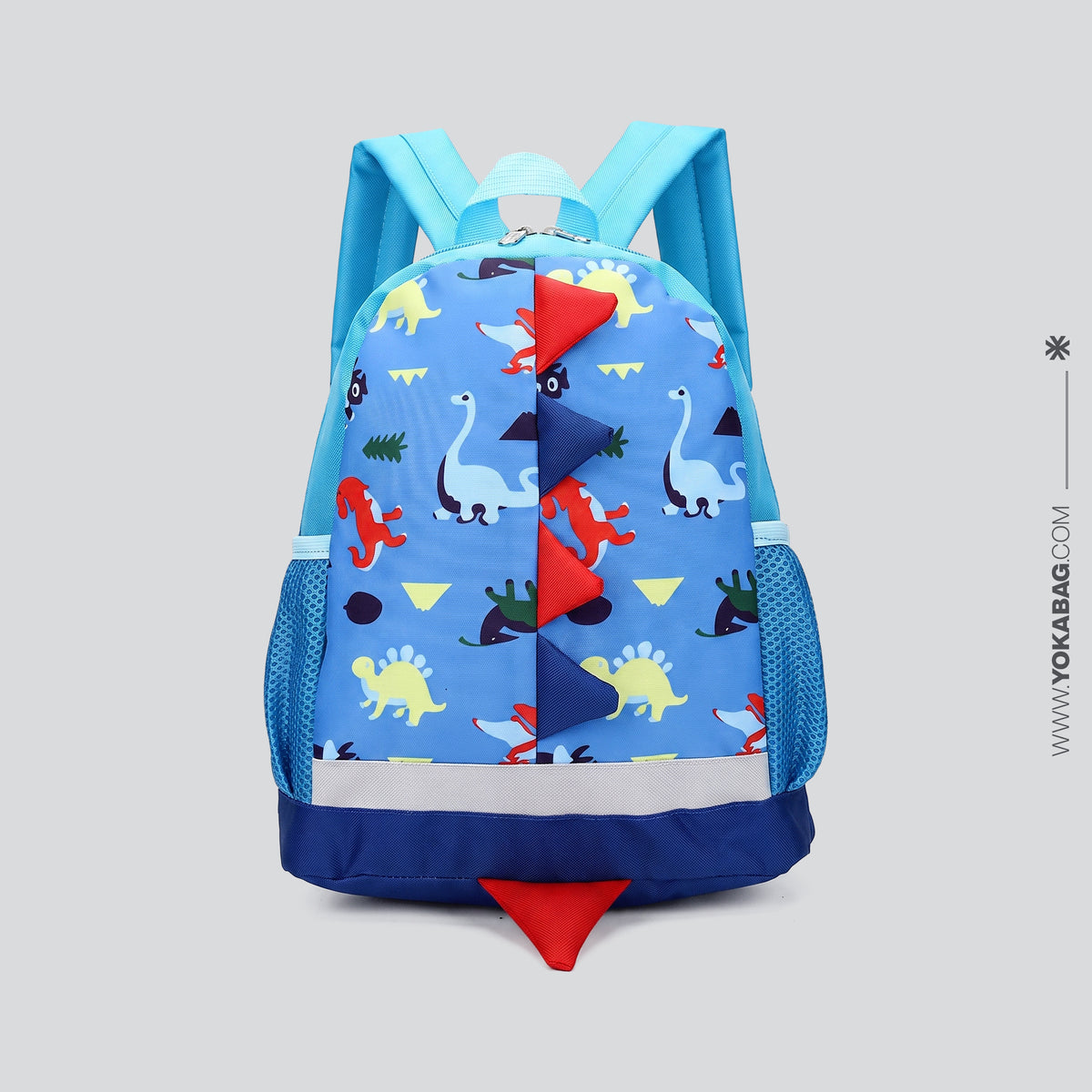 Petit Sac à Dos de Voyage Enfant Dinosaure Fun Rose – vue 4 – Yokabag