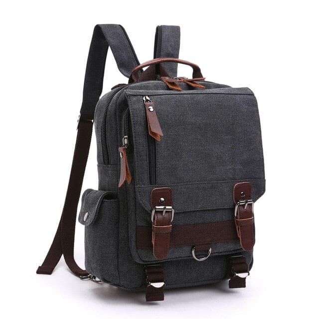 Petit Sac à Dos de Voyage Vintage Femme en Tissu Rétro Rouge – vue 6 – Yokabag