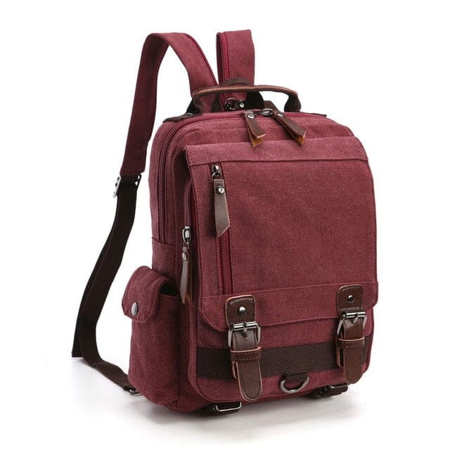 Petit Sac à Dos de Voyage Vintage Femme en Tissu Rétro – vue 10 – Yokabag