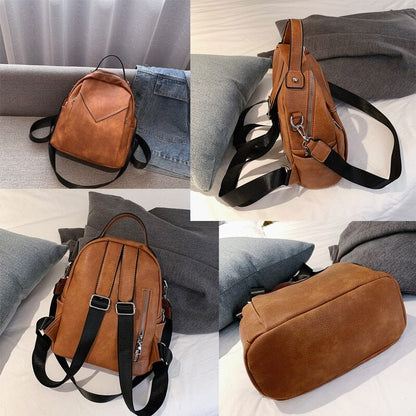 Petit Sac à Dos Femme Marron Vintage – vue 5 – Yokabag