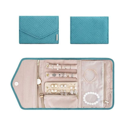 Pochette à Bijoux de Voyage en Tissus Colorés Noir – vue 4 – Yokabag