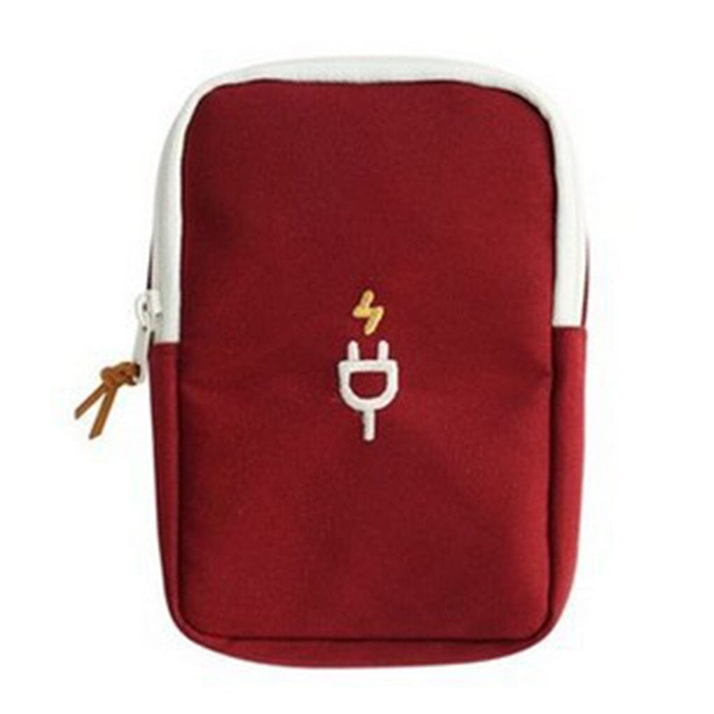 Pochette de Voyage pour Câbles et Chargeurs Turquoise – vue 2 – Yokabag