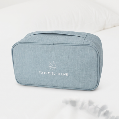 Pochette Sous-Vêtements de Voyage - (Bleu Ciel)