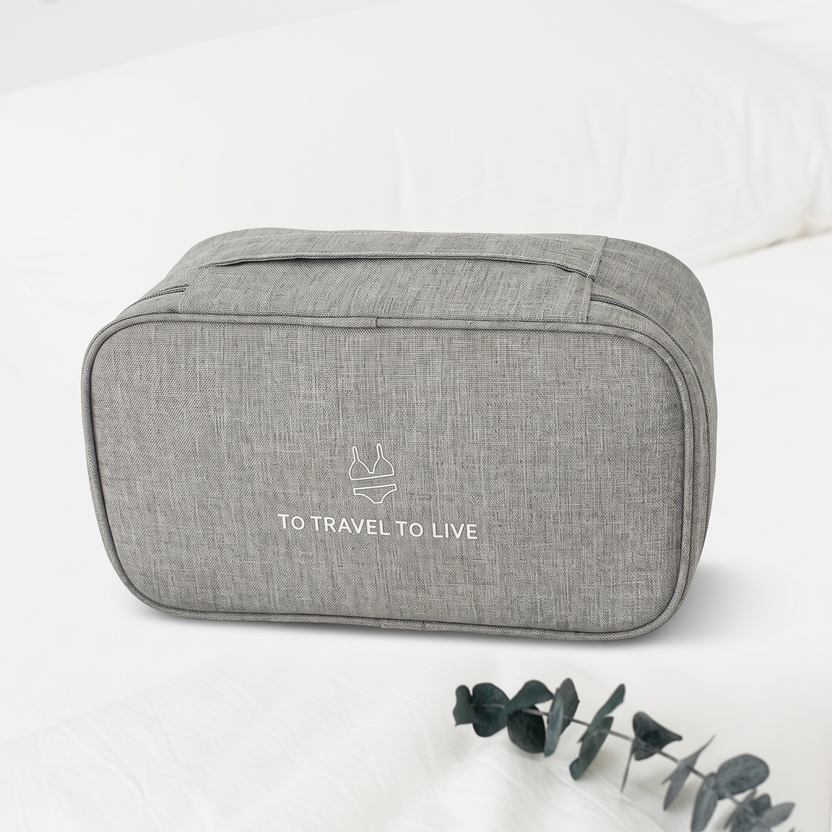 Pochette de Voyage pour Sous-Vêtements - (Gris)