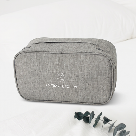 Pochette de Voyage pour Sous-Vêtements - (Gris)