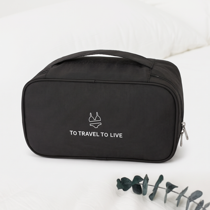 Pochette de Voyage pour Sous-Vêtements (Noir)