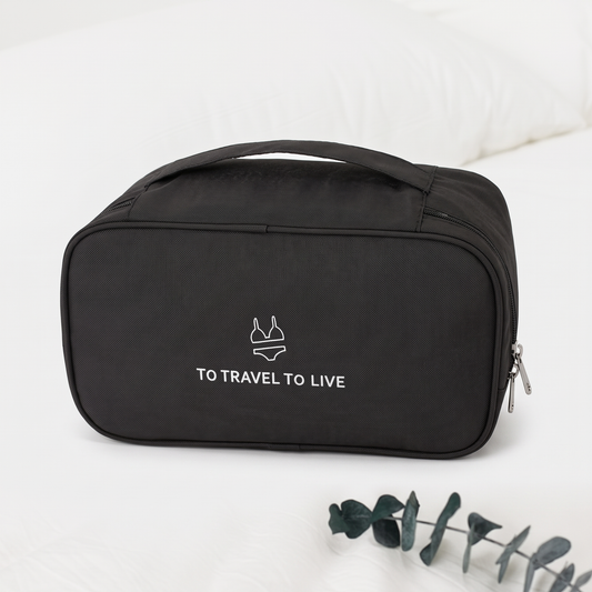 Pochette de Voyage pour Sous-Vêtements (Noir)
