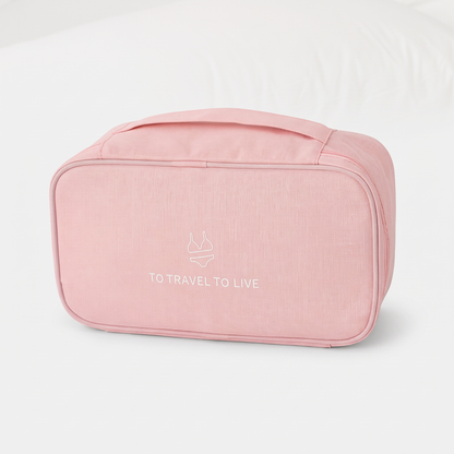 Pochette de Voyage pour Sous-Vêtements - (Rose)
