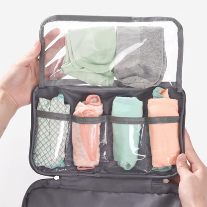 Pochette de Voyage pour Sous-Vêtements - (Gris) – vue 3 – Yokabag