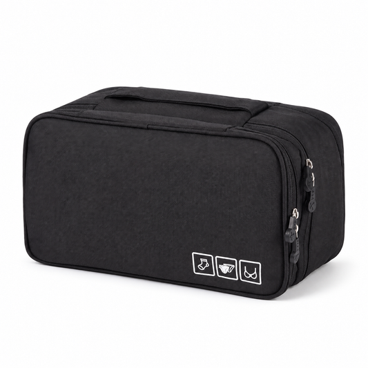 Pochette Sous-Vêtements de Voyage (Noir) – Yokabag
