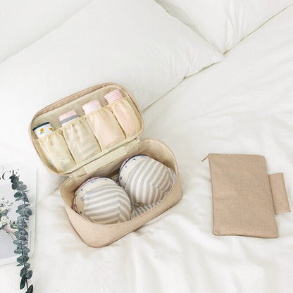 Pochette Voyage pour Sous-Vêtements - (Beige)