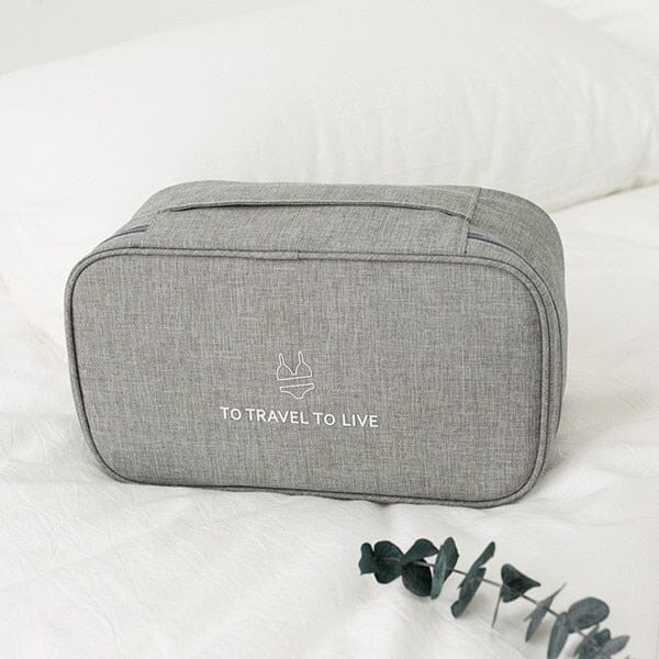 Pochette de Voyage pour Sous-Vêtements - (Gris)