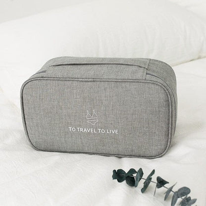 Pochette de Voyage pour Sous-Vêtements - (Gris)