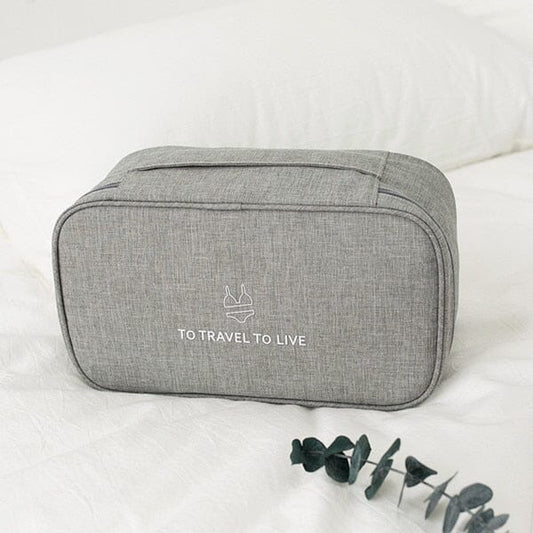 Pochette de Voyage pour Sous-Vêtements - (Gris)