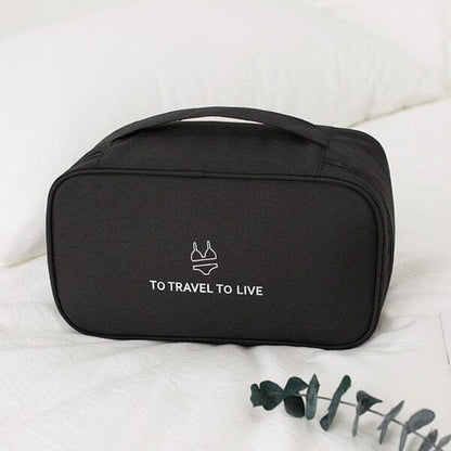 Pochette de Voyage pour Sous-Vêtements (Noir)