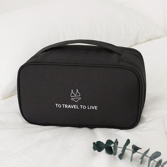 Pochette de Voyage pour Sous-Vêtements (Noir)