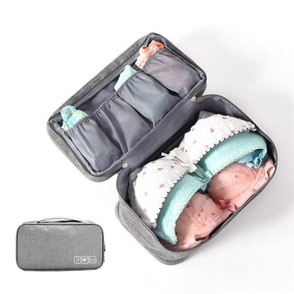 Pochette de Voyage pour Sous-Vêtements - (Gris) – vue 2 – Yokabag