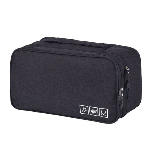 Pochette Sous-Vêtements de Voyage (Noir) – Yokabag