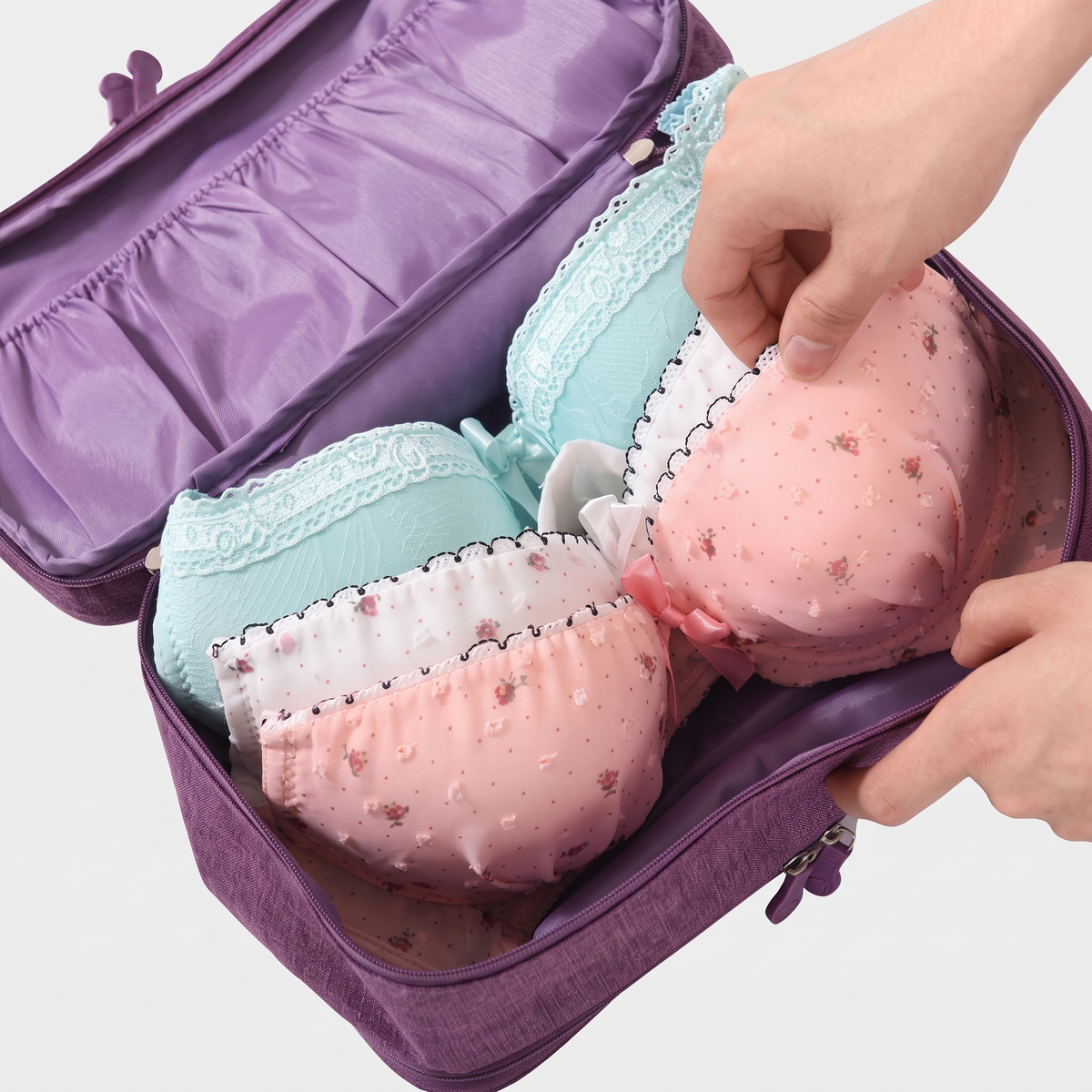 Pochette Voyage pour Sous-Vêtements- (Violet) – vue 4 – Yokabag