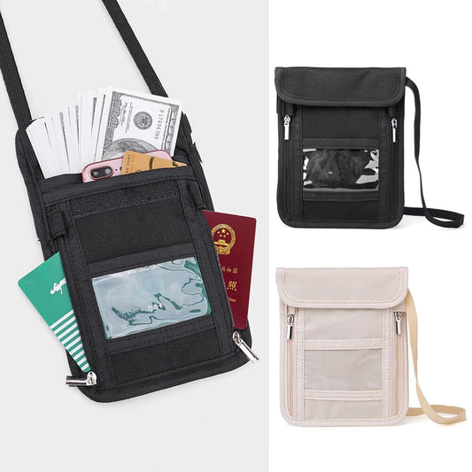 Pochette Tour de Cou - Explorez en Toute Liberté Noir – vue 2 – Yokabag