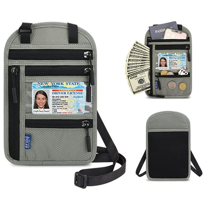 Pochette Tour de Cou Voyage pour Billets et Documents (RFID)