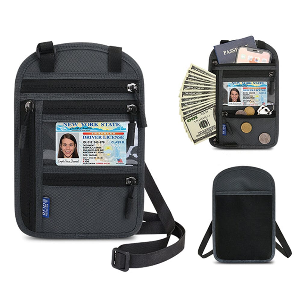 Pochette Tour de Cou Voyage pour Billets et Documents (RFID) – vue 6 – Yokabag