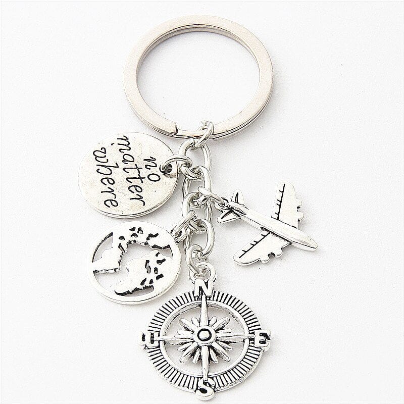 Porte-Clés Avion de Voyage - No Matter Where – vue 2 – Yokabag