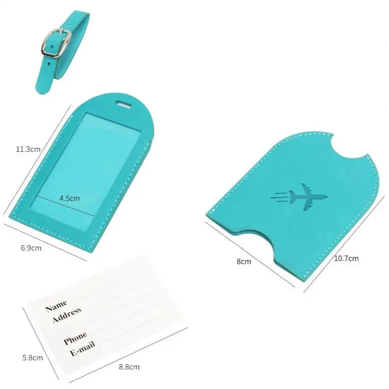 Porte-étiquette de bagage personnalisé Avion – vue 9 – Yokabag
