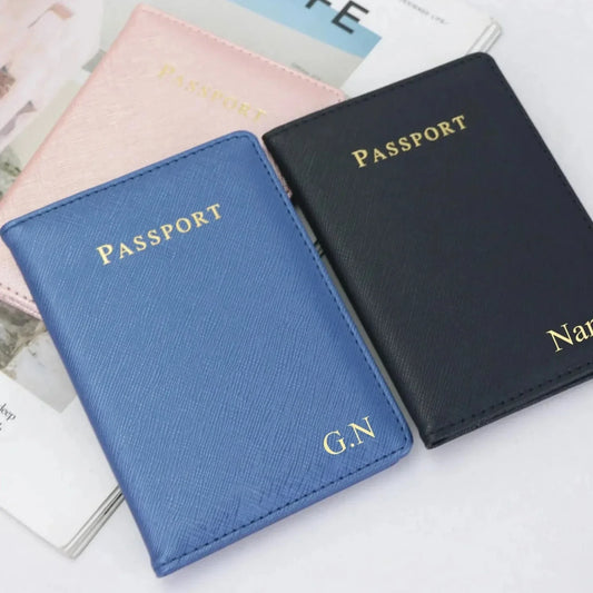 Porte-Passeport Personnalisable Bleu – vue 2 – Yokabag