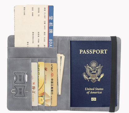 Portefeuille de Voyage Carte du Monde - Protection Anti-RFID Rouge – vue 2 – Yokabag
