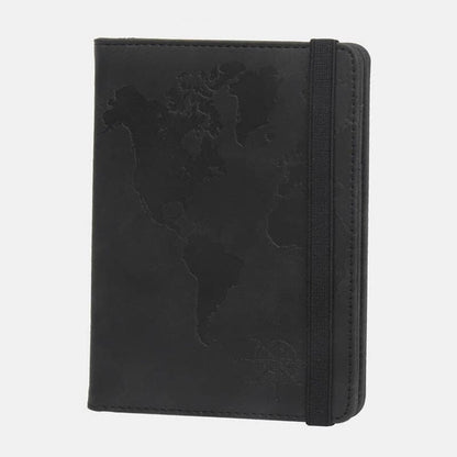 Portefeuille de Voyage Carte du Monde - Protection Anti-RFID Noir – vue 4 – Yokabag