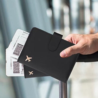 Portefeuille de Voyage Petit Avion (Anti-RFID) Vert – vue 3 – Yokabag