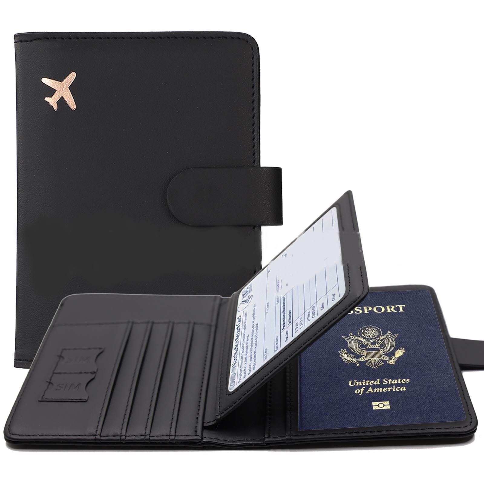 Portefeuille de Voyage Petit Avion (Anti-RFID)