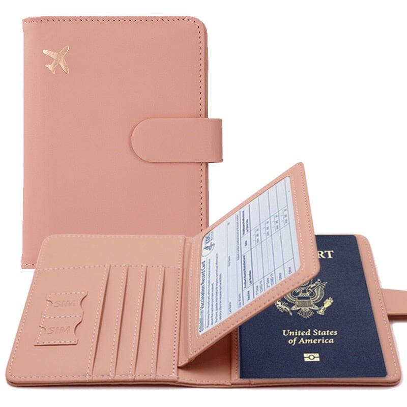 Portefeuille de Voyage Petit Avion (Anti-RFID) Bleu – vue 4 – Yokabag