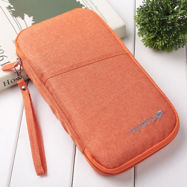 Portefeuille de Voyage Orange – vue 2 – Yokabag