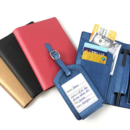 Portefeuille de Voyage & Étiquette Valise Rouge – vue 3 – Yokabag