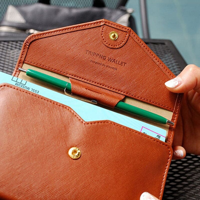 Portefeuille de Voyage pour Femme Vert – vue 6 – Yokabag