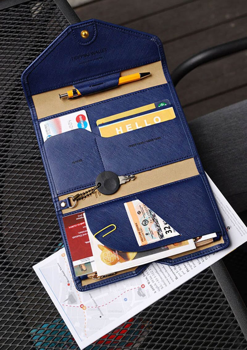 Portefeuille de Voyage pour Femme Marron – vue 2 – Yokabag