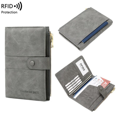 Portefeuille de Voyage pour Femme - Pochette Passeport (Anti-RFID)