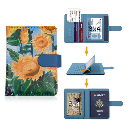 Portefeuille de Voyage Femme Tournesols - Édition Nomade – vue 2 – Yokabag